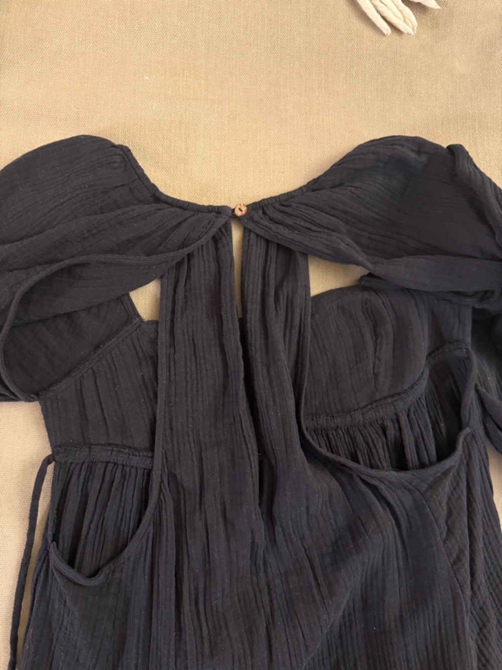 Free People Clea Mini Dress Black - Picture 9 of 11